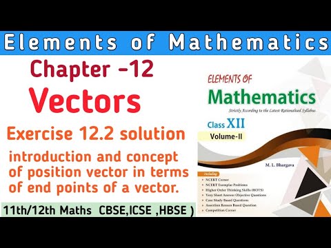 Class 12th Elements of Mathematics Chapter 12 Ex 12.2 | Elements Class ...