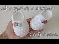 alpargatas a crochet - bebe-0 a 3 meses