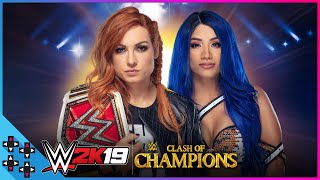 WWE Clash of Champions 2019: Becky Lynch vs. Sasha Banks – Raw Women’s Title Match: WWE 2K19 Sims