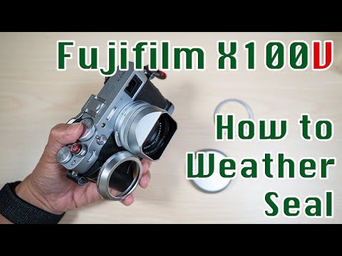 How to Weather Seal Fujifilm X100V | Haoge Square Hood or NiSi Adapter/Filter