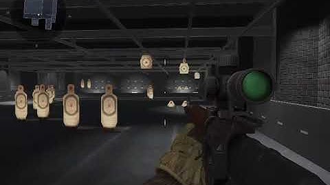 Warface (FPS game) shooting range snipering moving targets