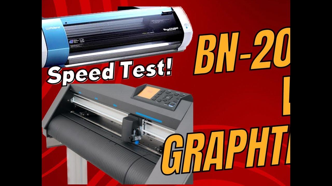 CUTTING SPEED COMPARISON, ROLAND BN20A VS GRAPHTEC CE7000 YouTube