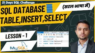 Day 1: Data Science Career के लिए SQL सीखें #21DaysSQLChallenge