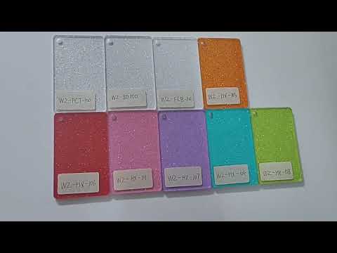 translucent acrylic glitter sheet