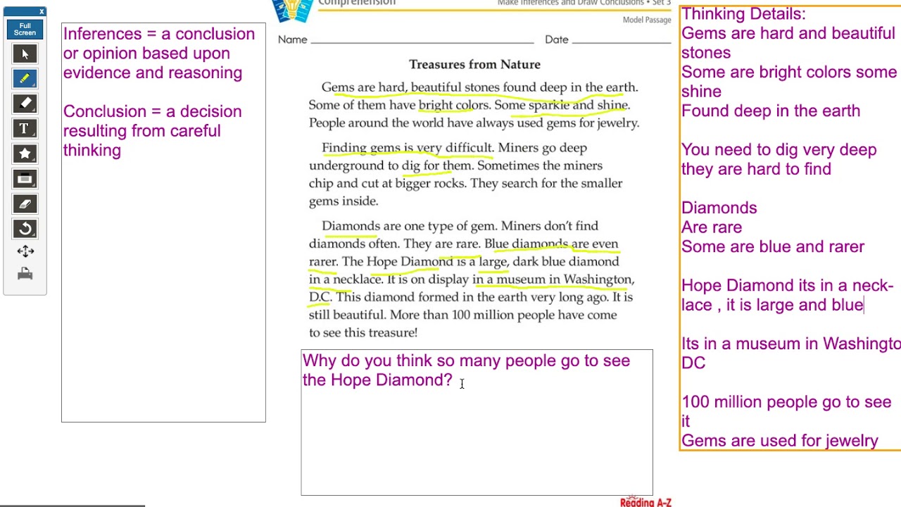 Making Inferences and Drawing Conclusions Comprehension Lesson - YouTube