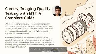 Camera Imaging Quality Testing with MTF : A Critical Discussion of Case Study