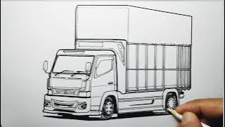 Cara Menggambar Truk, Truk Cabe #herukwinarko