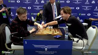 Magnus Carlsen vs Daniil Dubov World Rapid and Blitz 2023