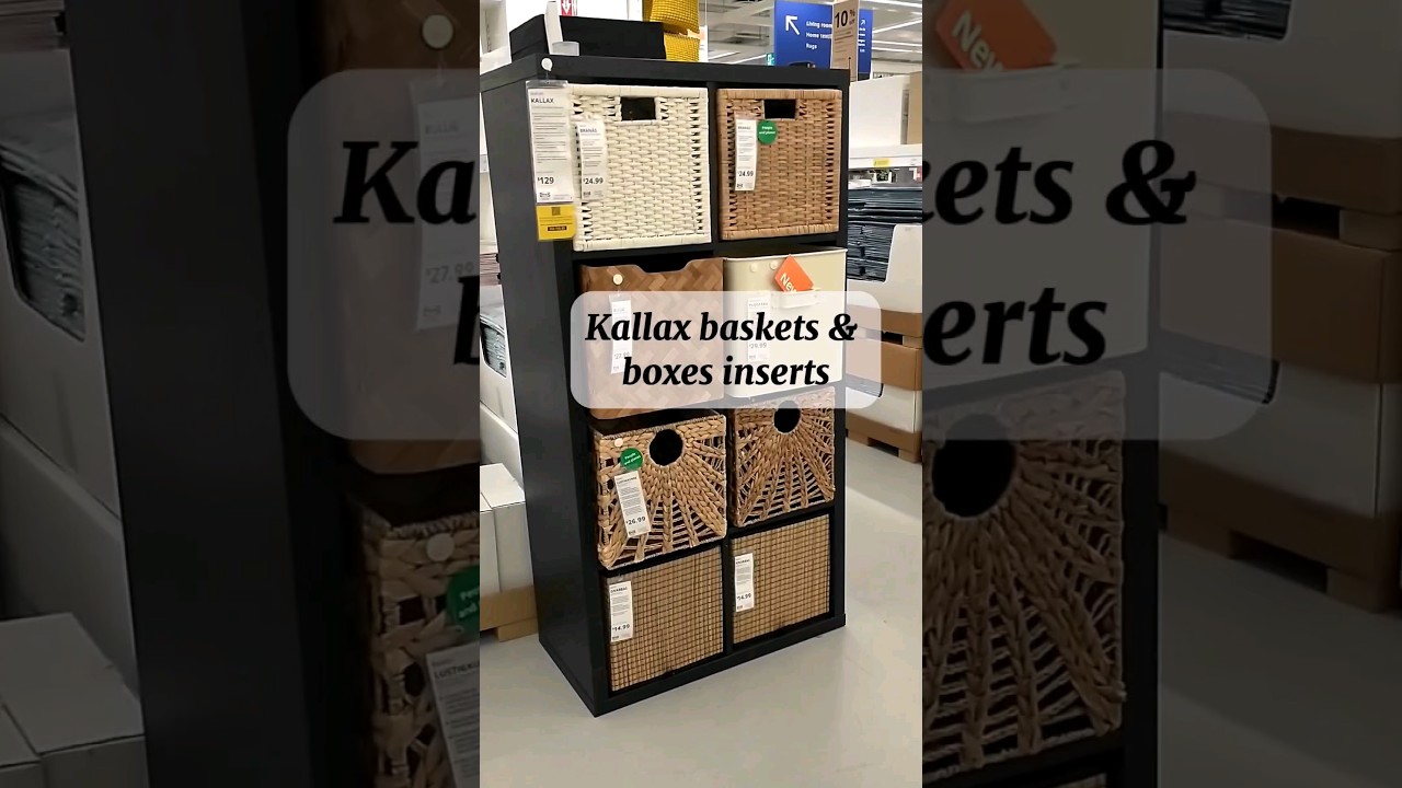 Ikea Finds: Kallax baskets & boxes inserts 👉 check out my channel for full Ikea videos