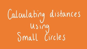 Calculating distances using small circles | Unit 3 and 4 VCE Further Maths