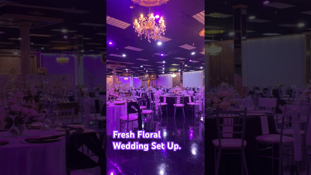 Elegant Fresh Flower Wedding Setup by Flower Event Planning