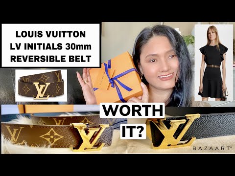 Unboxing my FIRST LOUIS VUITTON PURCHASE  LV ESCALE INITIALES 30MM  REVERSIBLE BELT 