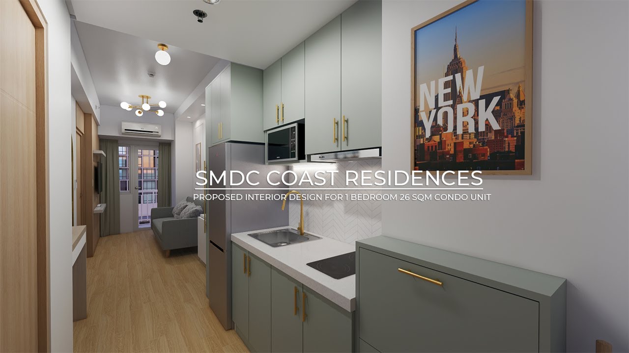 SMDC COAST RESIDENCES - Proposed Interior Fit-Out 26 SQM - YouTube