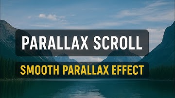 Parallax Scrolling Effect | HTML CSS