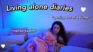 LIVING ALONE DIARIES: getting out of a slump! + happiness tips