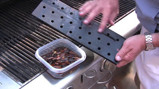 Smoker Wood Chip Box For BBQ Grill. Add Wood Chips To Tray For The Bes