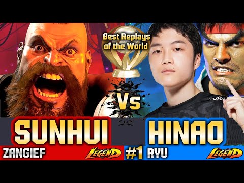 🔥SF6 Ryu (HINAO vs Sunhui, XiaoXu)🔥Zangief ▰ Street Fighter 6 Gameplay High Level
