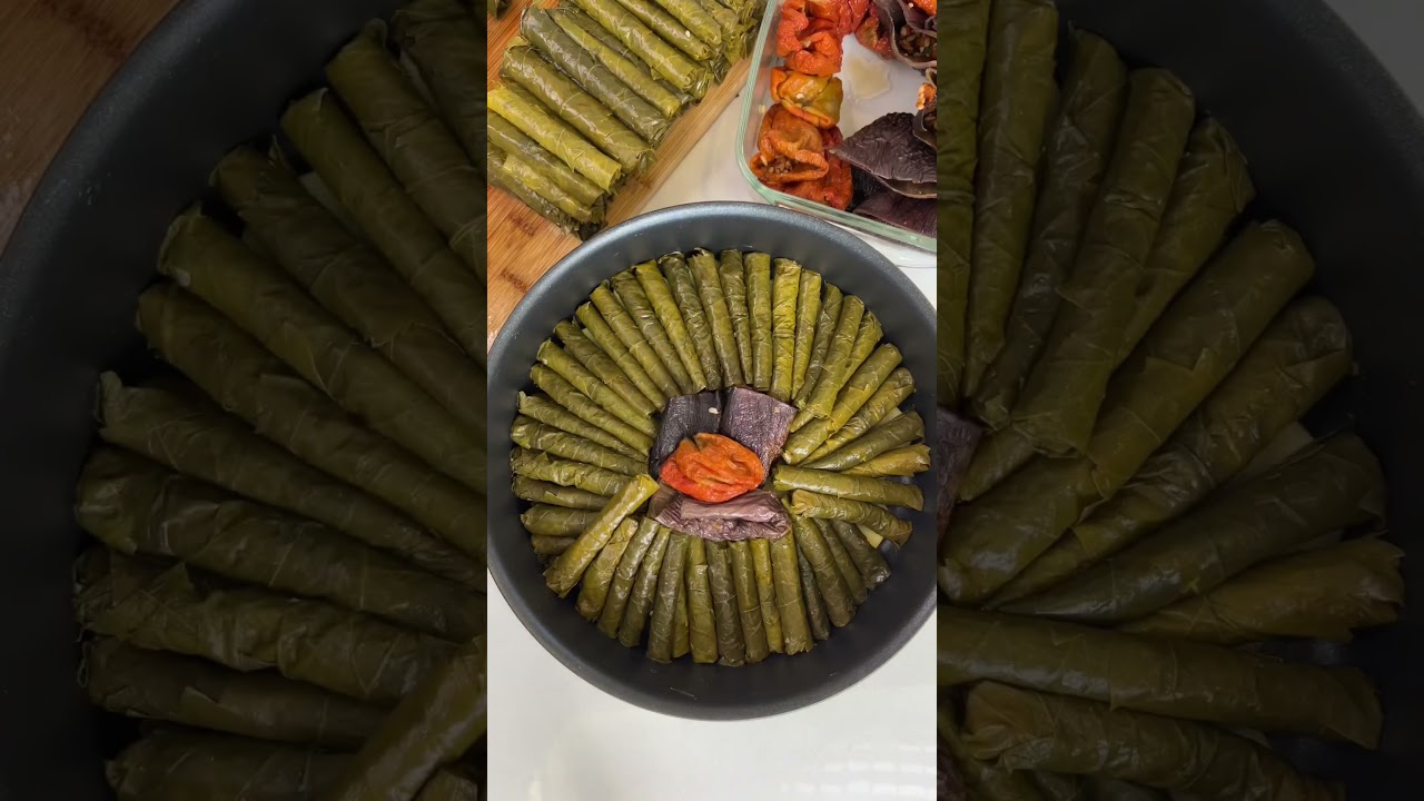 Kalem gibi sarma için bu yöntemden hızlısını bulamadım #shorts #dolma