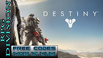Destiny - Free Shader, Emblem and Grimoire Codes