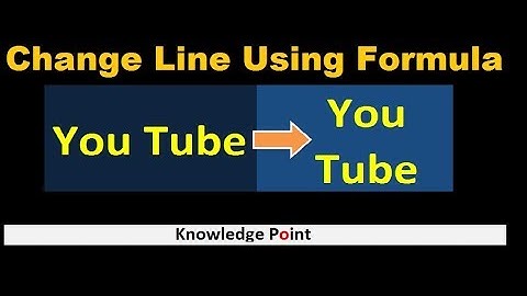 Change line or Paragraph or Simulate Line break using Concatenate and Char function.