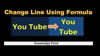 Change line or Paragraph or Simulate Line break using Concatenate and Char function.