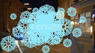16 Snowflakes Transitions | Motion Graphics - Videohive template