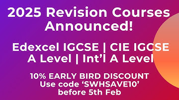 2025 REVISION COURSES ANNOUNCED! | Edexcel IGCSE, CIE IGCSE, A Level, IAL