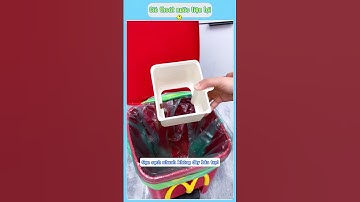 🧺 Giỏ thoát nước kiêm thùng rác mini – Nhỏ mà có võ!  #giadungtienich #xuhuong