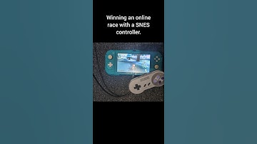 Winning a round of Mario kart on a SNES controller.