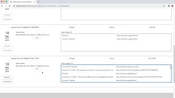 Learn more about Webrecorder.io (demo video 2): managing, sharing and describing collections
