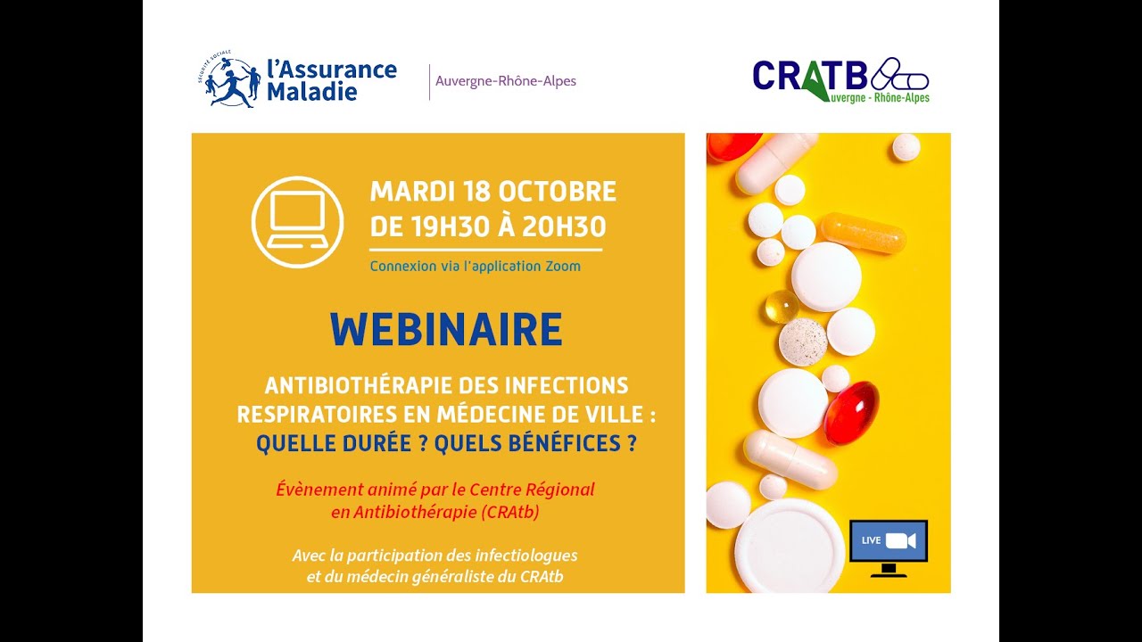 Webinaire : Antibiothérapie des infections respiratoires