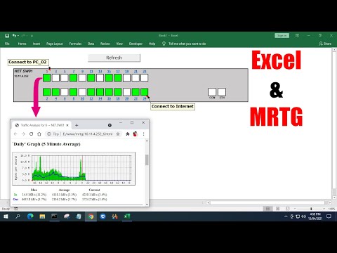 How to monitor the traffic of all switch ports on Excel