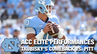 Acc Elite Performances Unc Qb Mitch Trubiskys Furious Comeback Vs. Pitt