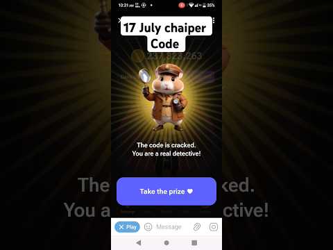 Hamster Chaiper Code Shorts Youtubeshorts Crypto