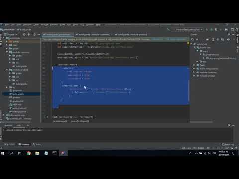 jacoco merge Gradle