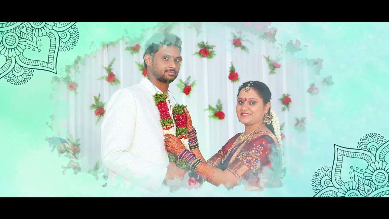 Radha Krishna Theme Wedding Invitation Video — Telugu Digital Invitation Template