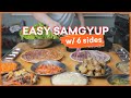 DIY Samgyupsal w/ 6 Side Dishes [P1,500 Budget Good for 6-7pax]