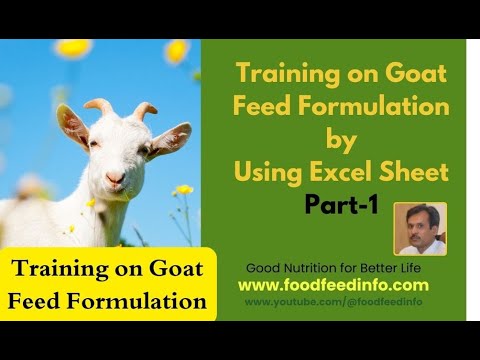 Live Training Session (foodfeedinfo) on Goat Feed Fromualtion by using ...