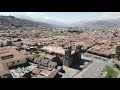 Cusco Peru from above with DJI Mavic Air 2. Peru Travel 2021