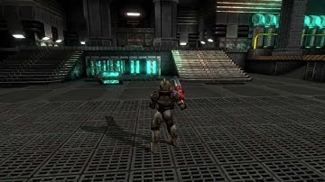 BRTECH1 Engine while-in-development-demo (with xonotic map afterslime, relief mapping and   bloom)