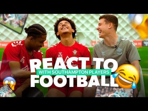 SOUTHAMPTON ACADEMY PLAYERS REACT TO THE BEST FOOTBALL SKILLS ON TONSSER