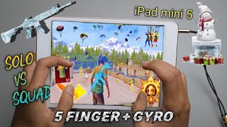 iPad Mini 5 PUBG 5 Finger + Gyro Solo Vs Squad Full Handcam | ipad Mini 5 Test 2023-ipad Mini 5 Pubg