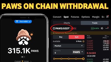 PAWS 🐾 WITHDRAWAL - How to Withdraw Paws To Exchange ‼️