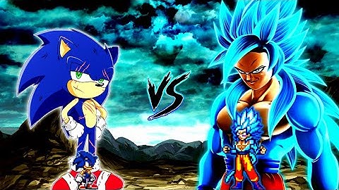 Multiverse Sonic V2 OP (all form) VS Goku TP V4 OP (all form) in Mugen