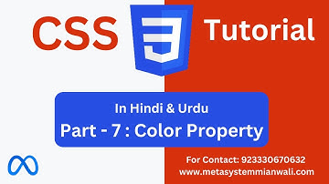CSS Color Property | All Color Properties in CSS | Color Property in CSS | Part-3