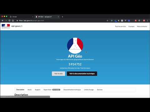 Tutoriel Geo API