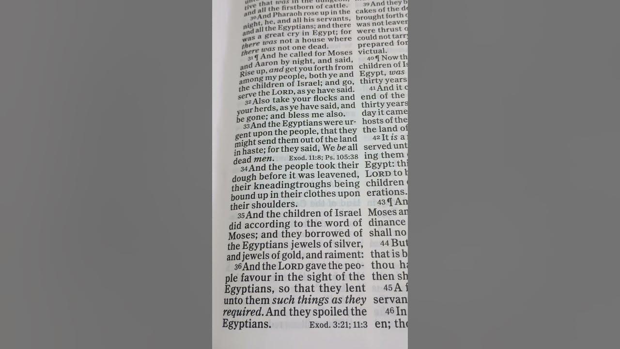 bible-reading-exodus-chapter-12-verse-34-35-youtube