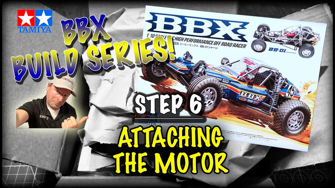 Tamiya BBX on the BB-01 Chassis - Step 6 - Attaching the Motor