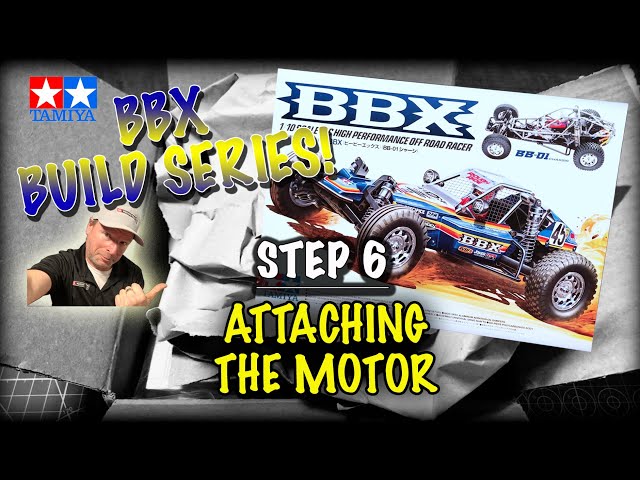 Tamiya BBX on the BB-01 Chassis - Step 6 - Attaching the Motor