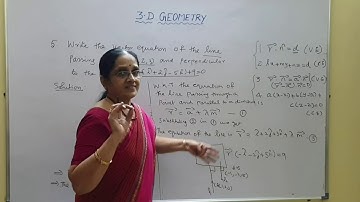 3D GEOMETRY-PLANE 01 (PART 4)- EQUATION OF PLANE IN NORMAL FORM; THRO